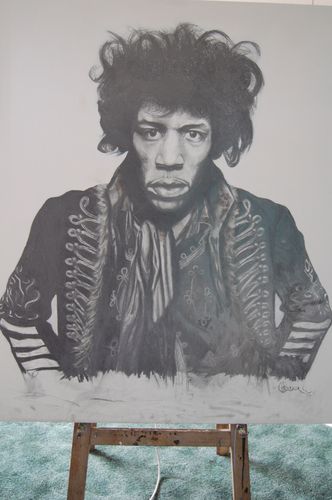  Large Jimi Hendrix Illustration FOR SALE!!!