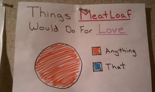 What Meatloaf Would Do For Love