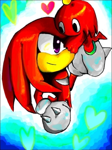  knuckles and his chao
