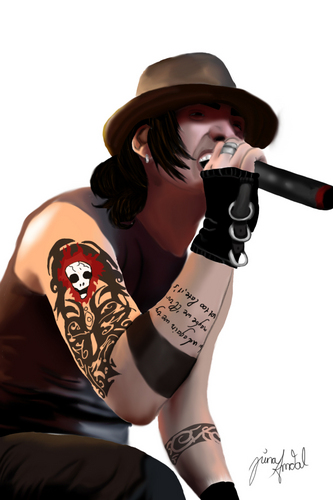  Adam Gontier drawing by me