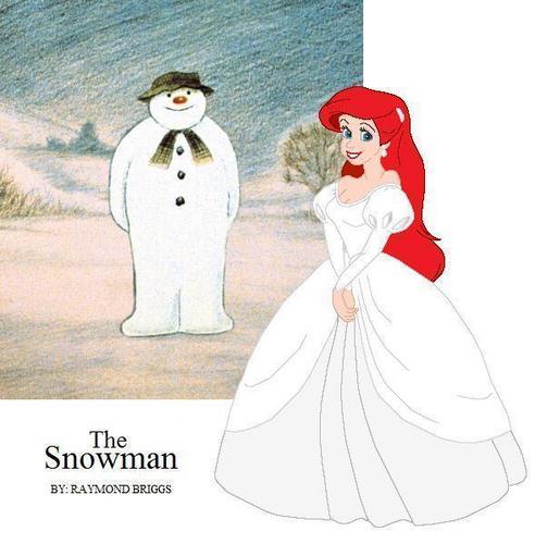  Ariel and The Snowman <3