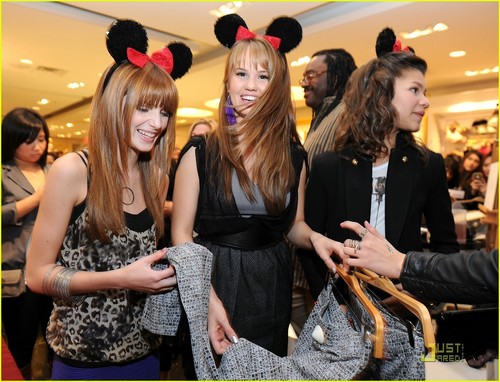 Bella Thorne,Zendaya Coleman,And Debby Ryan At The Minnie Mouse Muse Collection Launch At Forever 21