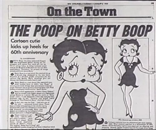 Betty Boop the Boop Oop a Doop girl