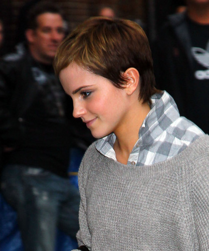  Emma arriving at the Ed Sullivan Theater in NYC., 15.11.2010