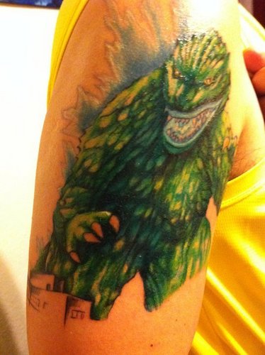  Godzilla tattoo
