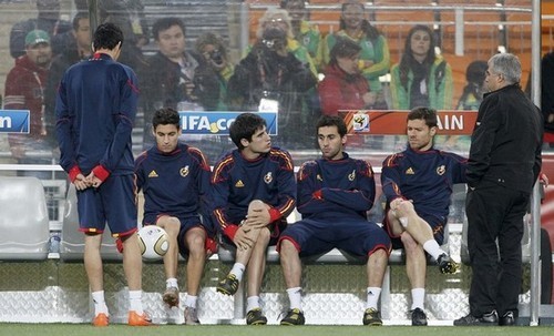  Javi Martinez, Fernando Torres, Cesc Fabregas & যীশু Navas - WM 2010