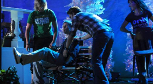  Neil, Paul and Keith Rehearsing for the Christmas Taping