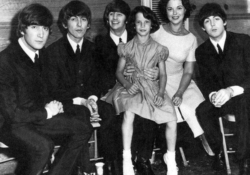 The Beatles with Shirley Temple