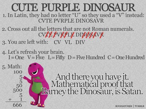  Barney is evil! :O