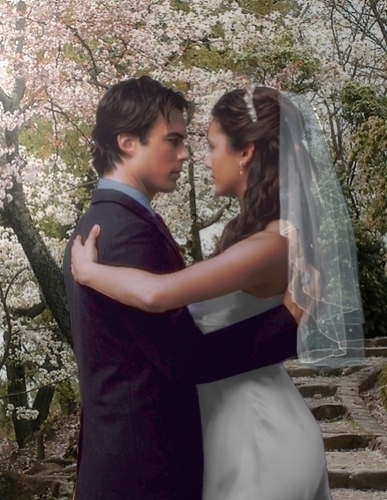  Damon+Elena's wedding <3