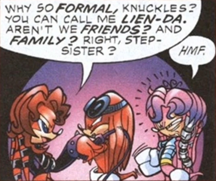 Knuckles getting flirted with