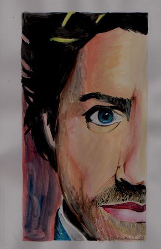  Robert Downey Jr painting
