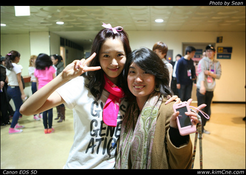  yoona with 粉丝