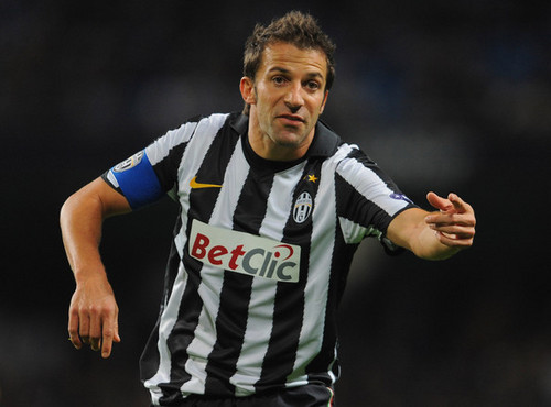 A. Del Piero playing for Juventus