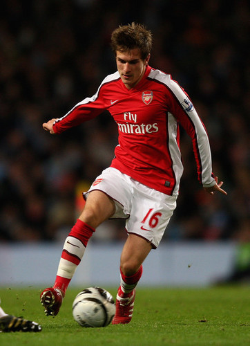  Aaron Ramsey playing for Arsenal