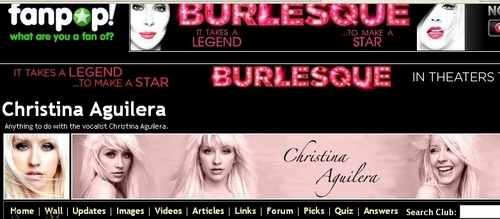  Burlesque annoncer On Christina spot :p