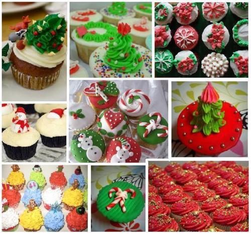 Christmas cupcakes:)