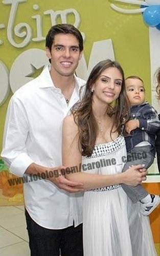 Kaka,Carol and Luca in Luca's first birthday.
