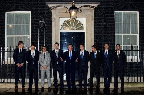  Prime Minister David Cameron Meets ATP Tour টেনিস Players
