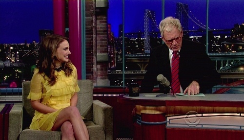 The Late Show with David Letterman: 15th appearance, promoting "Black Swan"