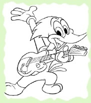  Woody Playing the gitar
