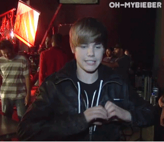  ** Awe I l’amour toi too Justin ** !!!