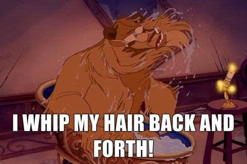 Beast whips his hair