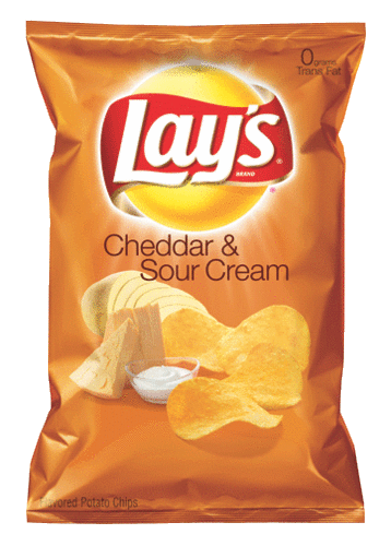  Cheddar & кислый Cream Chips