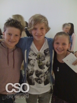 Cody with his friends