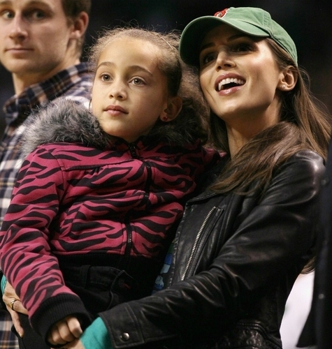  Eliza and Rick at a Celtics game