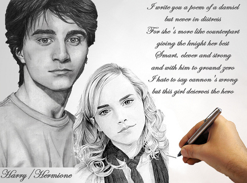  HARRY AND HERMIONE - I LOVE آپ