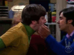  Koothrappali and Wolowitz's キッス
