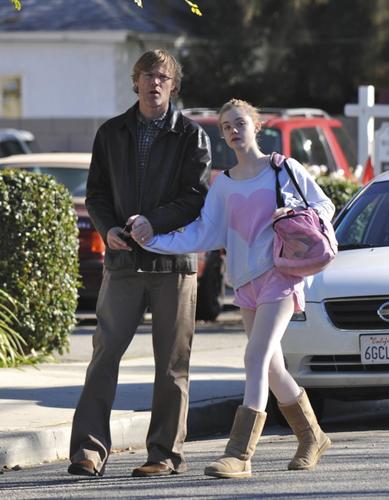 Leaving her ballet class (November 29,2010) 
