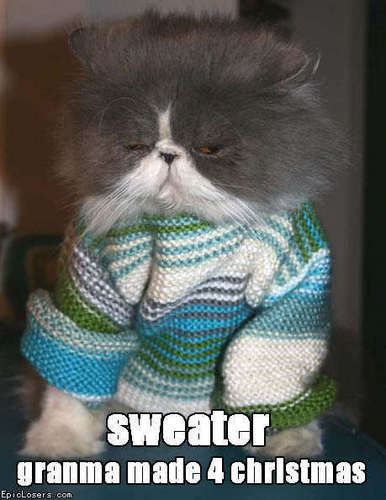  Oh those natal sweaters :D