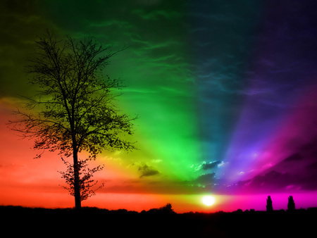  arco iris Sunset