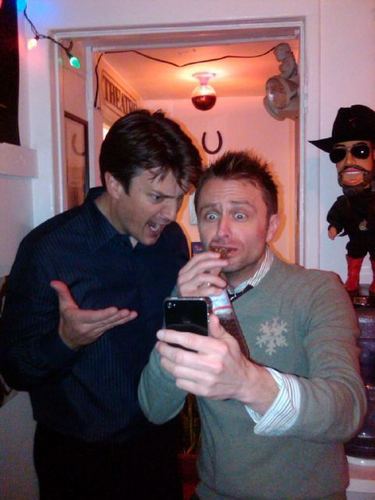 "Tweeting my excitement over "Fillion's Fusterclucks" a chocolatey treat made da Nathan."