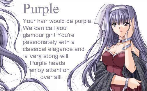 Purple Hair - Anime Girls Photo (17429083) - Fanpop