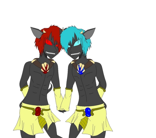  Hete and Colth,the scary creepy twincest makers <3