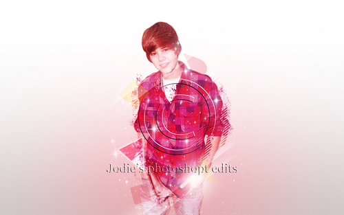 Justin Bieber funky photo edit