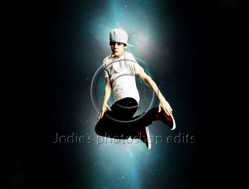 Justin Bieber in space photo edit