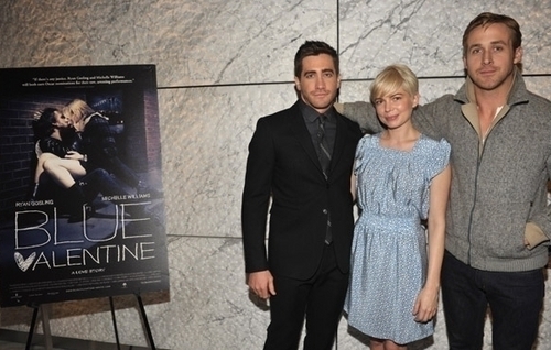  Michelle Williams & Ryan 거위 새끼, 고 슬링 - Blue Valentine Screening hosted 의해 Jake Gyllenhaal