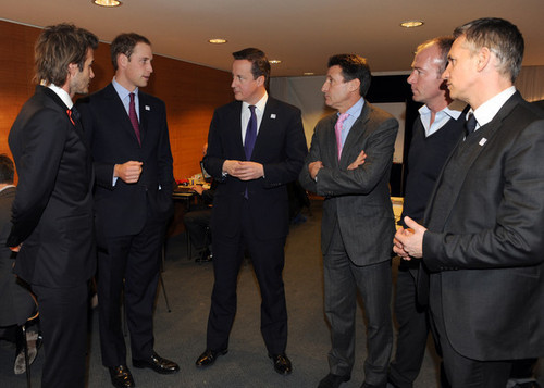  Prince William and British Prime Minister David Cameron j