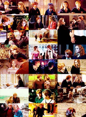 Ron and Hermione - tagahanga Arts