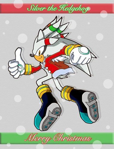  Silver the hedgehog merry natal