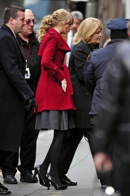  December 8 - Outside her hote in New York City