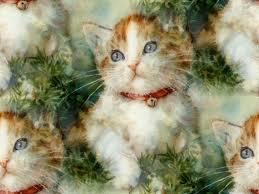  क्रिस्मस बिल्ली In Art