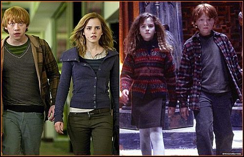  Hermione & Ron: Then & Now