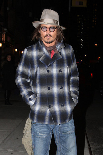  Johnny Depp At The 'Late montrer with David Letterman' - December 7