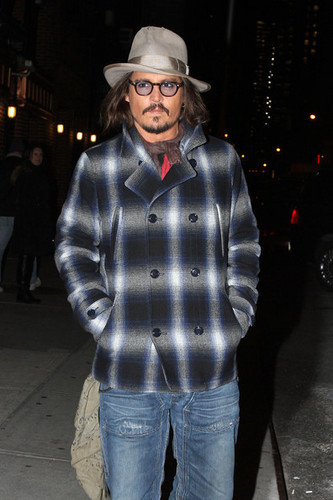  Johnny Depp At The 'Late mostra with David Letterman' - December 7