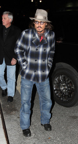  Johnny Depp At The 'Late tunjuk with David Letterman' - December 7